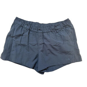 The North Face Shorts Womens 2XL Navy Blue Elastic Waist Pull-On Hiking Outdoors